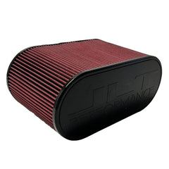 S&B - S & B Air Filter 4x12 Inch Oval with Hole Red Oil - Demon Performance
