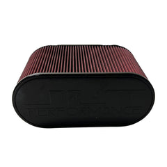 S&B - S & B Air Filter 4x12 Inch Oval with Hole Red Oil - Demon Performance