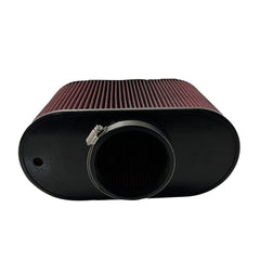 S&B - S & B Air Filter 4x12 Inch Oval with Hole Red Oil - Demon Performance
