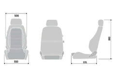 SPARCO - Sparco Seat GT Black/White - Demon Performance