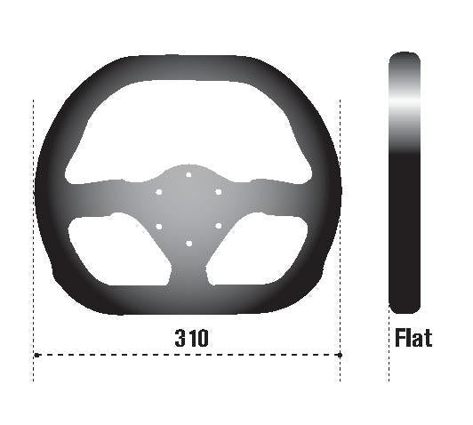 SPARCO - Sparco Strwhl 310X260 Suede Black - Demon Performance