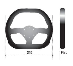 SPARCO - Sparco Strwhl 310X260 Suede Black - Demon Performance
