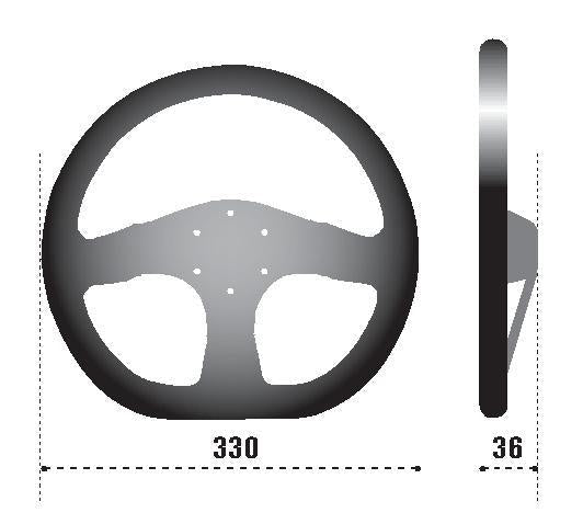 SPARCO - Sparco Strwhl 353 Suede Black (NO HORN INCLUDED) - Demon Performance