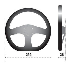 SPARCO - Sparco Strwhl 353 Suede Black (NO HORN INCLUDED) - Demon Performance