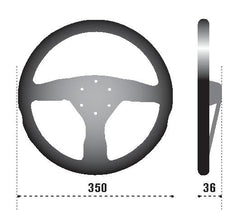 SPARCO - Sparco Strwhl 375 Suede Black - Demon Performance
