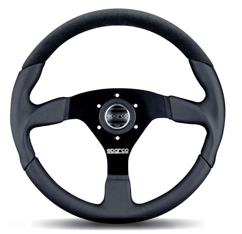 SPARCO - Sparco Strwhl L505 Lap 5 Blk/Blk/Blk - Demon Performance