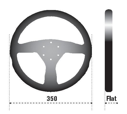 SPARCO - Sparco Strwhl L505 Lap 5 Blk/Blk/Blk - Demon Performance