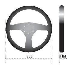 SPARCO - Sparco Strwhl L505 Lap 5 Blk/Blk/Blk - Demon Performance