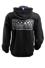 SPARCO - Sparco Swtshrt Hooded Heritage Blk Lr - Demon Performance