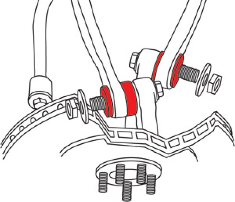 SPC Performance - SPC Performance 05 - 12 Chrysler 300/Charger/09 - 12 Challenger Rear Upper Control Arm Bushing Kit - Demon Performance