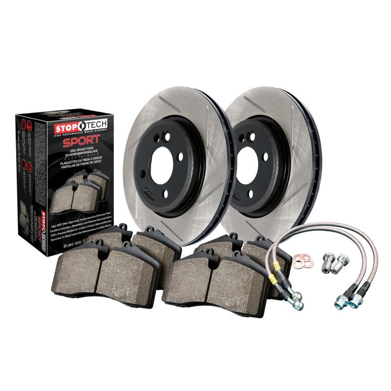 Stoptech - Sport Axle Pack, Slotted, Front - Demon Performance