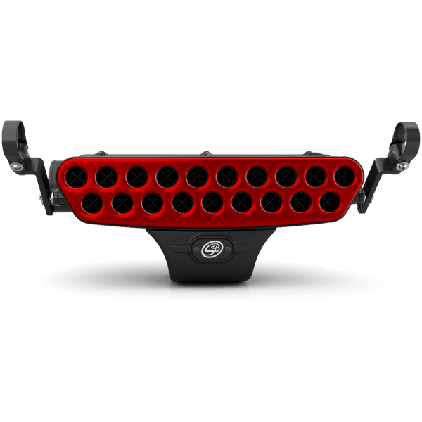 S&B - Stainless Steel Red Faceplate for Particle Separator S&B - Demon Performance