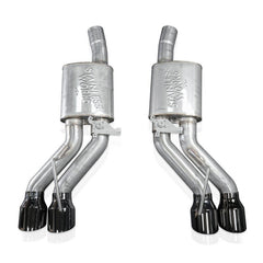 Stainless Works - Stainless Works 22-25 Cadillac CT5-V Blackwing Axleback Exhaust - Black Chrome Tips - Demon Performance