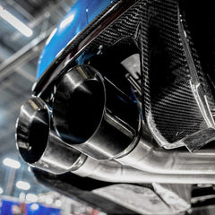 Stainless Works - Stainless Works 22-25 Cadillac CT5-V Blackwing Axleback Exhaust - Black Chrome Tips - Demon Performance