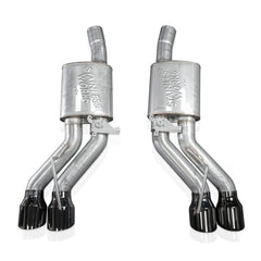 Stainless Works - Stainless Works 22-25 Cadillac CT5-V Blackwing Axleback Exhaust - Black Chrome Tips - Demon Performance