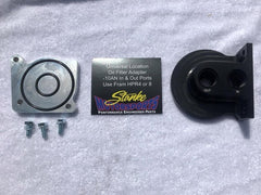 Stanke Motorsports GEN 3 HEMI Oil Filter Block Off Plate & Remote Filter Adapter