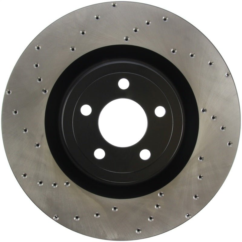 Stoptech - StopTech Cross Drilled Sport Brake Rotor - 2015 Ford Mustang w/ Brembo - Front Right - Demon Performance