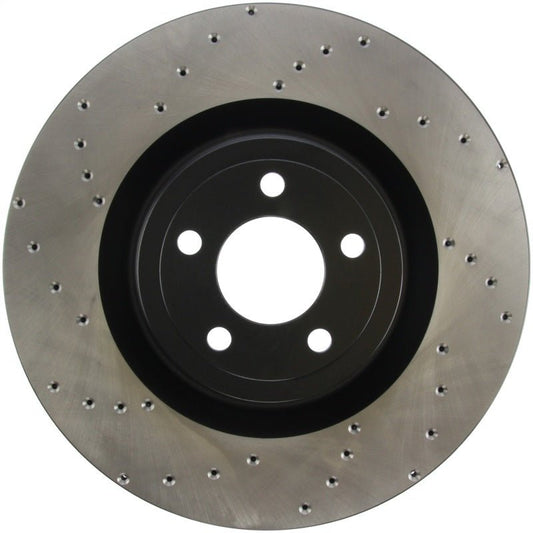 Stoptech - StopTech Cross Drilled Sport Brake Rotor - 2015 Ford Mustang w/ Brembo - Front Right - Demon Performance