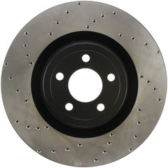 Stoptech - StopTech Cross Drilled Sport Brake Rotor - 2015 Ford Mustang w/ Brembo - Front Right - Demon Performance