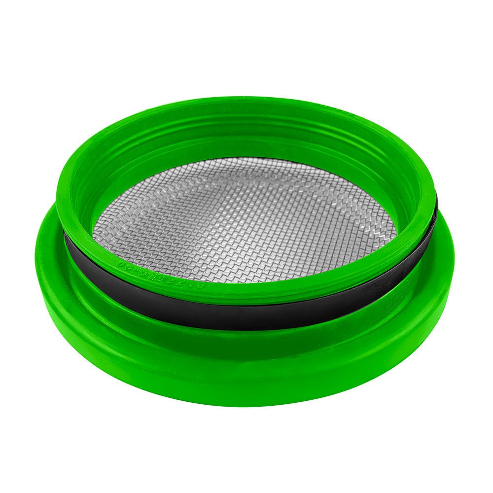 S&B - Turbo Screen 4.0 Inch Lime Green Stainless Steel Mesh W/Stainless Steel Clamp S&B - Demon Performance