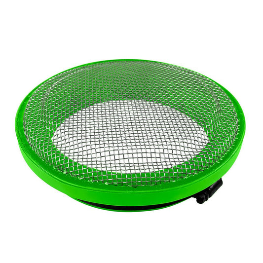 S&B - Turbo Screen 4.0 Inch Lime Green Stainless Steel Mesh W/Stainless Steel Clamp S&B - Demon Performance