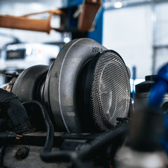 S&B - Turbo Screen 5.0 Inch Black Stainless Steel Mesh W/Stainless Steel Clamp S&B - Demon Performance