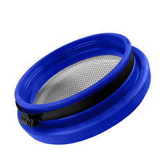 S&B - Turbo Screen 5.0 Inch Blue Stainless Steel Mesh W/Stainless Steel Clamp S&B - Demon Performance