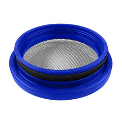 S&B - Turbo Screen 5.0 Inch Blue Stainless Steel Mesh W/Stainless Steel Clamp S&B - Demon Performance