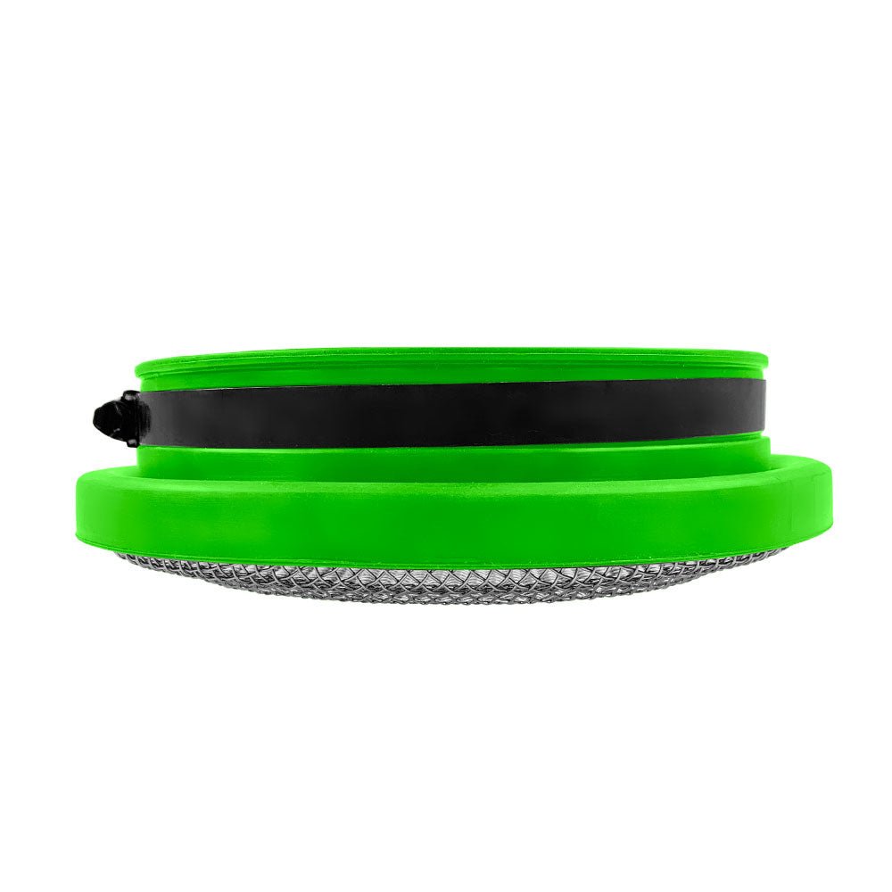 S&B - Turbo Screen 6.0 Inch Lime Green Stainless Steel Mesh W/Stainless Steel Clamp S&B - Demon Performance