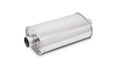 Vibrant - Vibrant 2in In/Out Center/Center Stainless Steel StreetPower Oval Muffler - Demon Performance