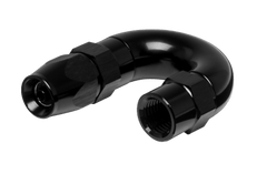Vibrant - Vibrant - 3AN 180 Degree High Flow Hose End Fitting for PTFE Lined Hose - Aluminum - Demon Performance