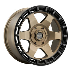Weld - Weld Off-Road Ridge 20x9 - 8x170 BP - ET0 - 125.1mm CB - Satin Bronze Wheel (Black Ring) - Demon Performance