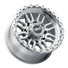 Weld - Weld Off-Road Swift 17x9in - 5x114.3 / 5x127 BP - ET-12 78.1mm CB Gloss Silver Machined Wheel & Ring - Demon Performance