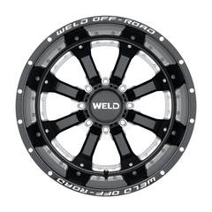 Weld - Weld Off-Road W125 20X10 Granada Eight 8X165.1 ET-18 BS4.75 Gloss Black MIL 125.1 - Demon Performance