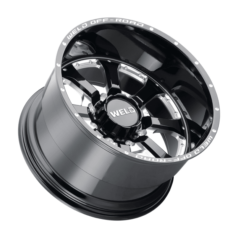 Weld - Weld Off-Road W125 20X10 Granada Eight 8X165.1 ET-18 BS4.75 Gloss Black MIL 125.1 - Demon Performance