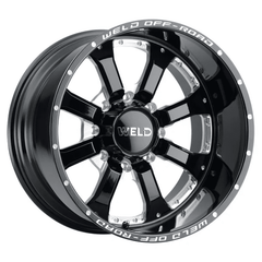 Weld - Weld Off-Road W125 20X9 Granada Eight 8X165.1 ET00 BS5.00 Gloss Black MIL 125.1 - Demon Performance