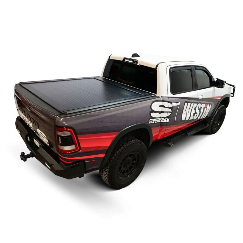 Westin - Westin 19-26 Ram 1500 (New Body)(Excl. RamBox) 5ft 7in Bed Manual Retractable Tonneau Cover - Black - Demon Performance