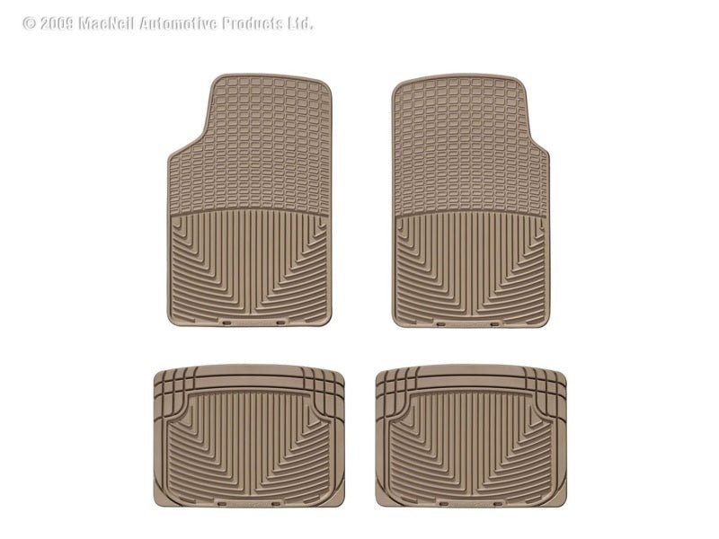 WeatherTech - WT Rubber Mats - Rear - Tan - Demon Performance