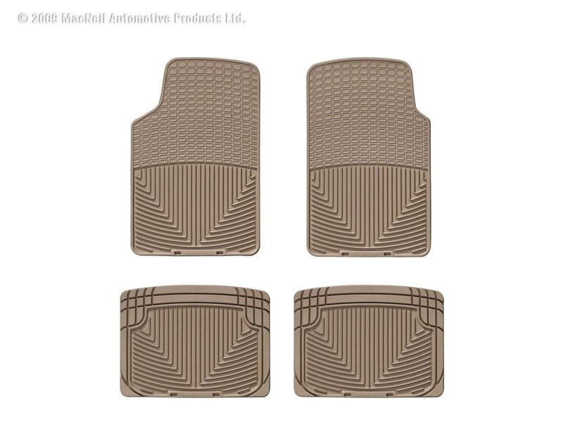 WeatherTech - WT Rubber Mats - Rear - Tan - Demon Performance