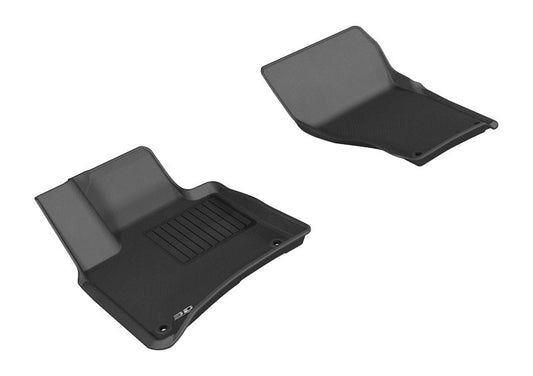 3D MAXpider - 3D MAXpider 2011-2018 Porsche/Volkswagen Cayenne/Touareg Kagu 1st Row Floormat - Black - Demon Performance
