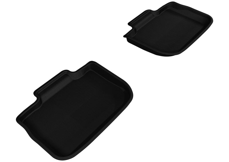 3D MAXpider - 3D MAXpider 2011-2020 Dodge/Chrysler Charger/300/300C Kagu 2nd Row Floormats - Black - Demon Performance