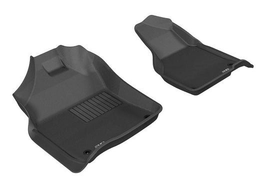 3D MAXpider - 3D MAXpider 2012-2020 Dodge Ram 1500 Reg/Quad 2500/3500 Reg Kagu 1st Row Floormat - Black - Demon Performance