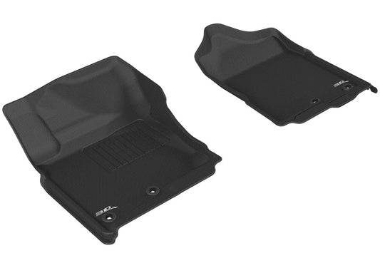 3D MAXpider - 3D MAXpider 2016-2019 Nissan Titan Crew Cab Kagu 1st Row Floormat - Black - Demon Performance