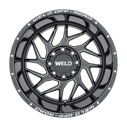 Weld Off-Road W117 20X9 Fulcrum 8X165.1 ET00 BS5.00 Gloss Black MIL 125.1