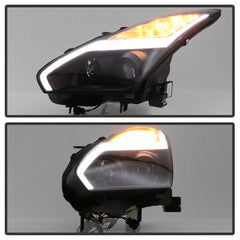 Spyder Nissan GTR R35 09-14 - Projector Headlights - DRL LED - Black