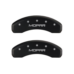 MGP 4 Caliper Covers Engraved Front & Rear MOPAR Red finish silver ch