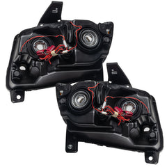 Oracle 11-13 Jeep Grand Cherokee Pre-Assembled Halo Headlights (Non HID) Chrome - Blue