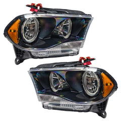 Oracle 11-13 Dodge Durango SMD HL Halogen - Black - ColorSHIFT w/ Simple Controller