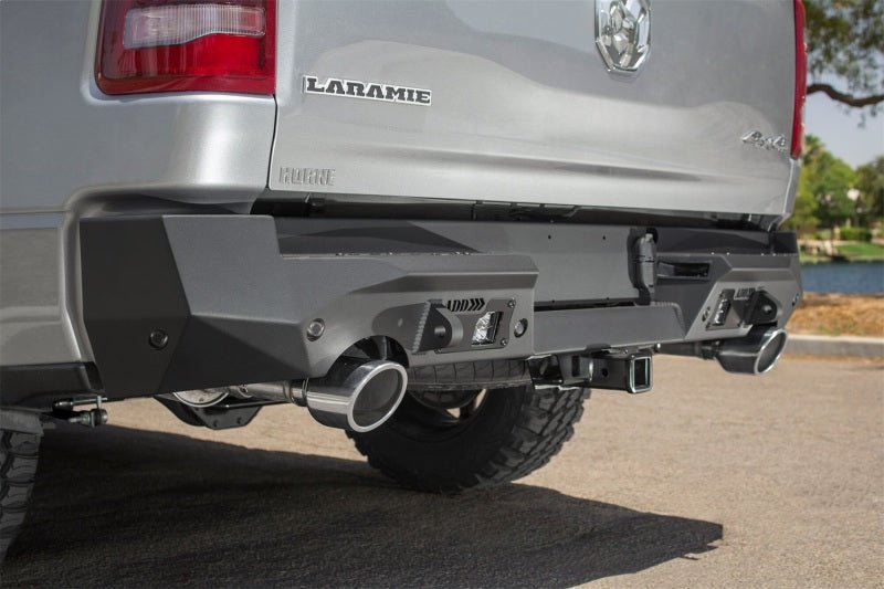 Addictive Desert Designs - Addictive Desert Designs 2019 Ram 1500 Hammer Stealth Fighter Rear Bumper w/ 6 Sensor Cutouts - Demon Performance