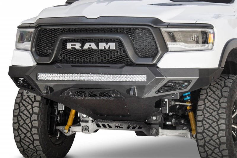 Addictive Desert Designs - Addictive Desert Designs 2019 Ram Rebel 1500 Stealth Fighter Fr Bumper w/Parking Sensor Cutouts - Demon Performance